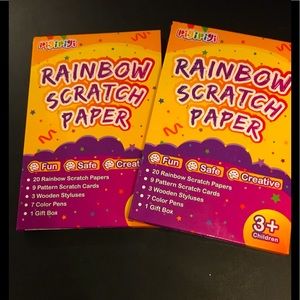 NWT Pigipigi’s Rainbow Scratch Paper.